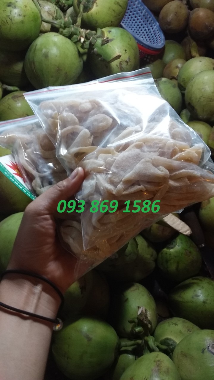 Mứt dừa non Bến Tre Tâm Đức handmade vị truyền thống, lá dứa, cafe, sầu riêng TPHCM