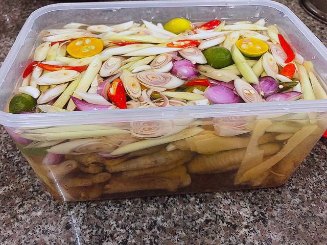 Chân gà ngâm sả tắc công thức nấu ăn món ngon mỗi ngày 