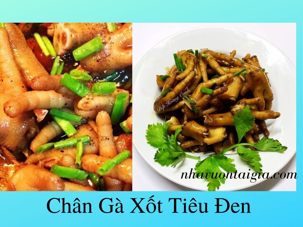 Chân gà sốt tiêu đen món ngon mỗi ngày