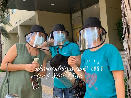 Nón kháng khuẩn em bé chống nắng bụi mịn ngừa virus, vi khuẩn 