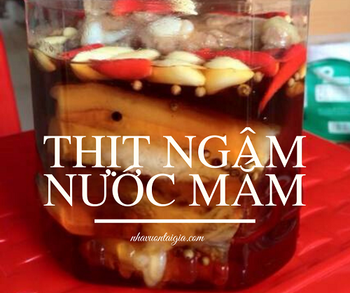 Thịt ngâm nước mắm kiểu miền Trung 