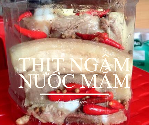 Thịt ngâm nước mắm kiểu miền Trung 