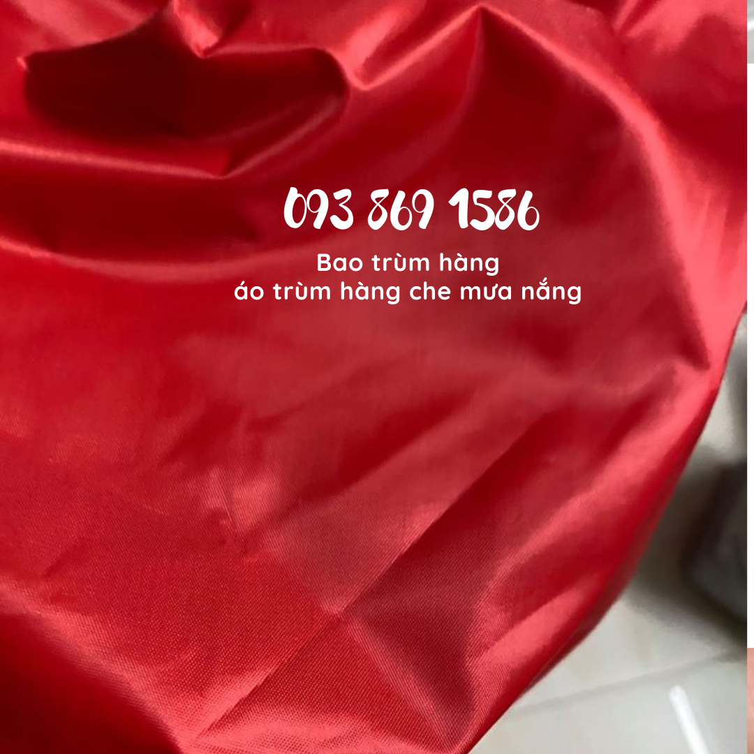 Bao trùm hàng che mưa, bao trùm hàng xe máy shipper, bạt trùm pallet, hàng hóa nhà kho, cửa hàng