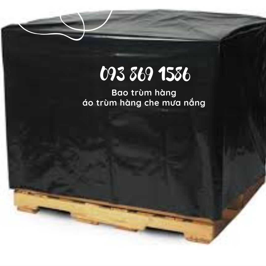Bao trùm hàng che mưa, bao trùm hàng xe máy shipper, bạt trùm pallet, hàng hóa nhà kho, cửa hàng