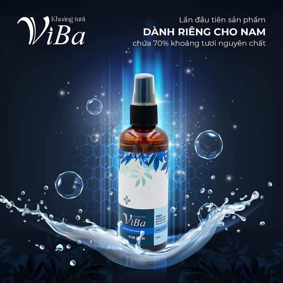 Xịt khoáng skin care cho nam - Khoáng tươi Viba For Men