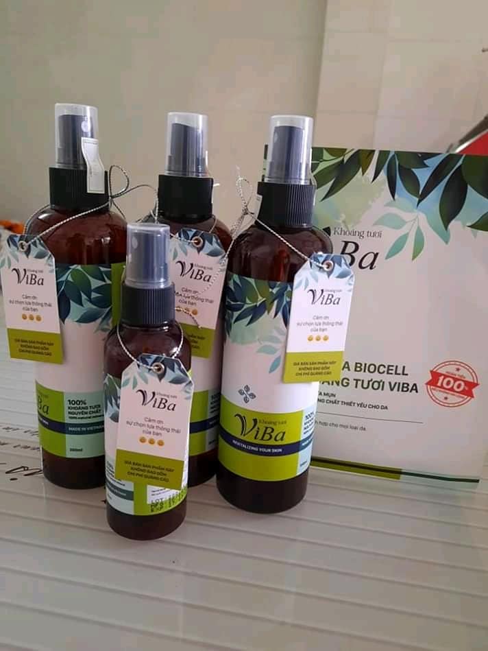 Khoáng tươi viba mỹ phẩm làm đẹp liệu trình chăm sóc da tự nhiên