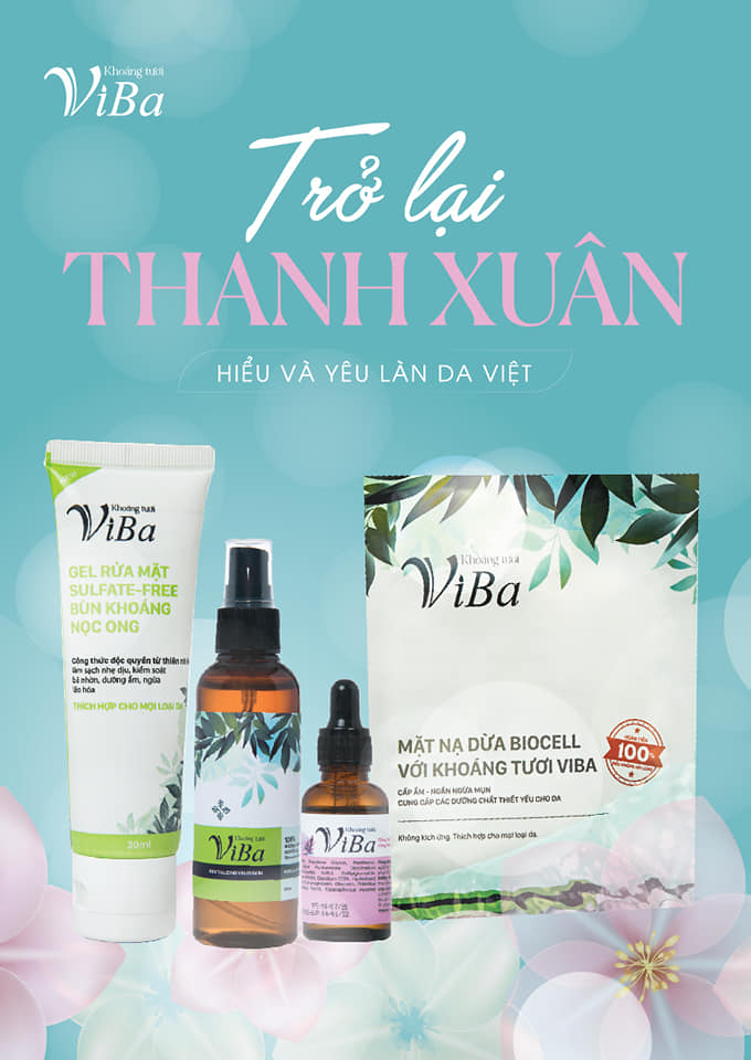 Khoáng tươi Viba Thanh xuân tỉnh thức khoe mặt mộc chụp ảnh đẹp không cần app