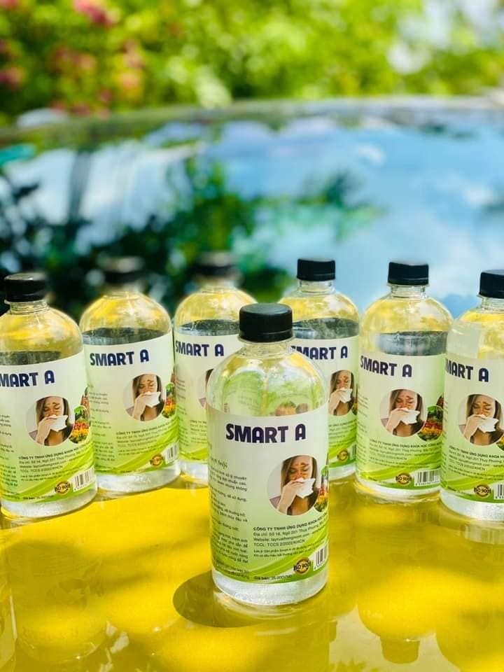 Smart A (Nước A - Anolyte) nước muối điện hoá hoạt hoá sát khuẩn 500ml