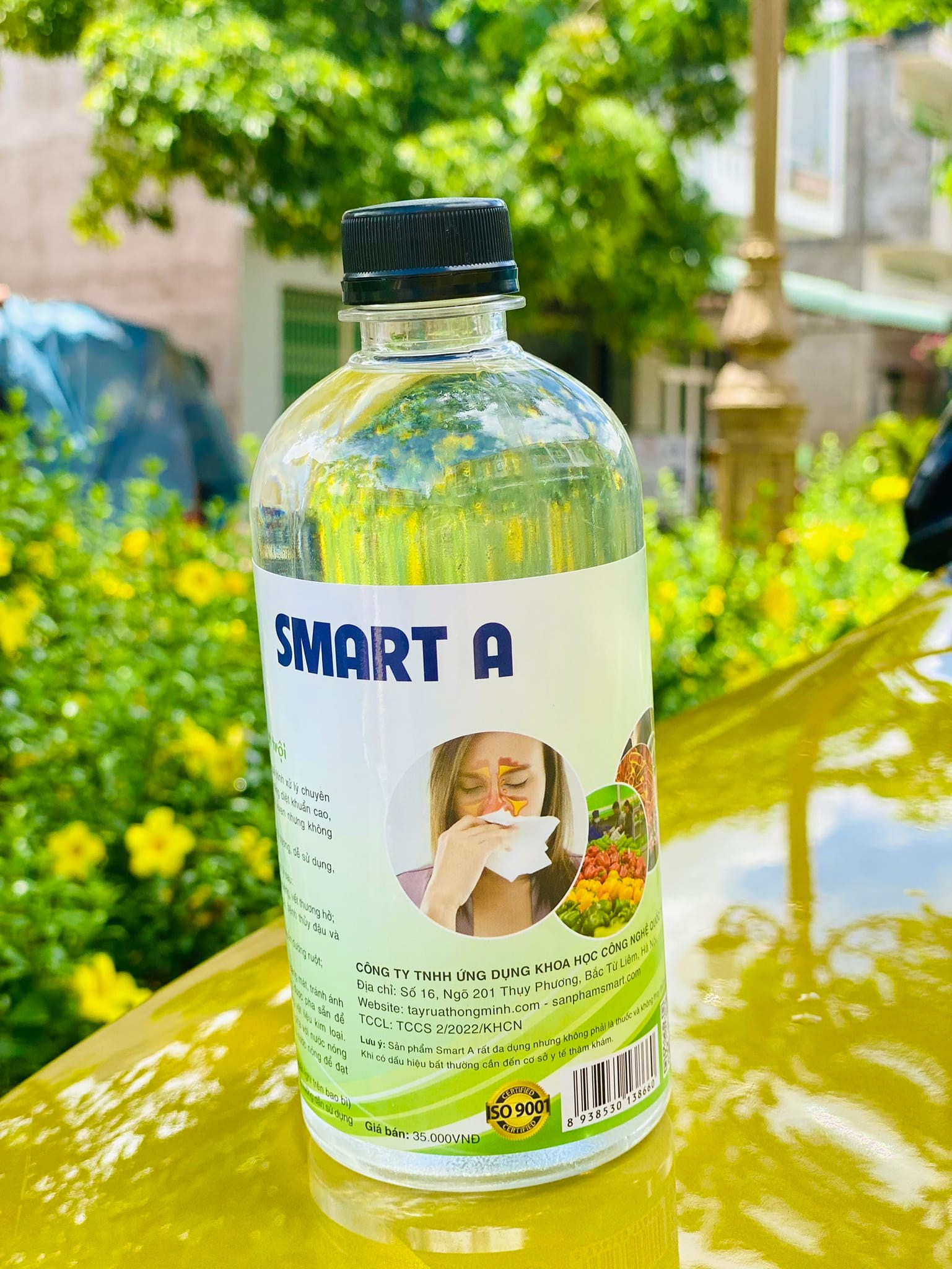 Smart A (Nước A - Anolyte) nước muối điện hoá hoạt hoá sát khuẩn 500ml