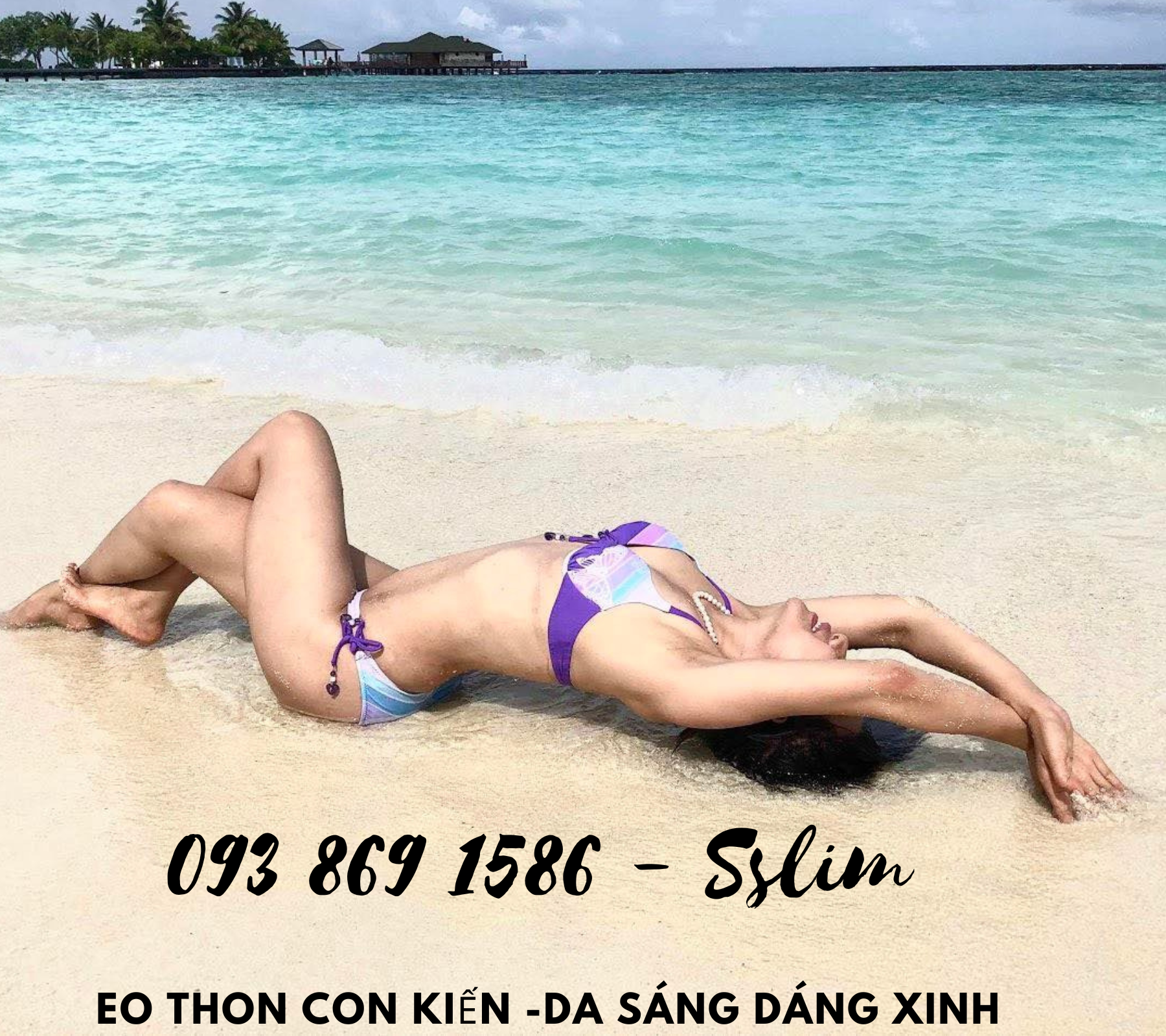 SSlim giảm béo giảm cân eo thon con kiến đẹp dáng sáng da như hoa hậu