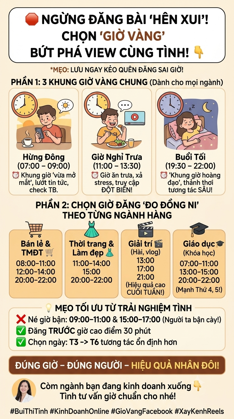 Sự thật về Khung giờ vàng Facebook Đăng sai giờ coi như tự bóp tương tác Sự thật về Khung giờ vàng Facebook Đăng sai giờ coi như tự bóp tương tác